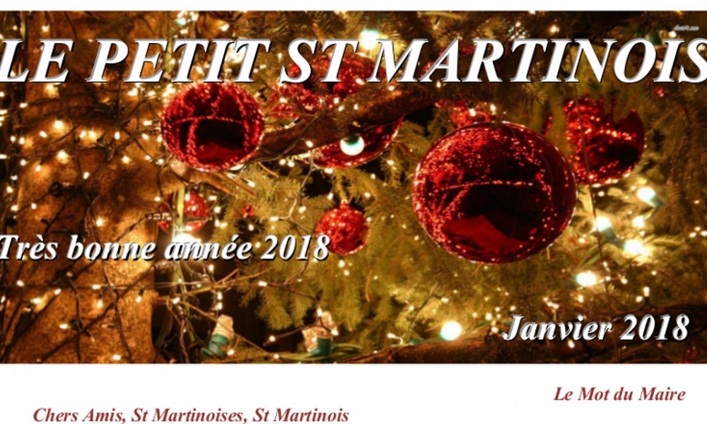 Le Petit Saint Martinois de janvier 2018