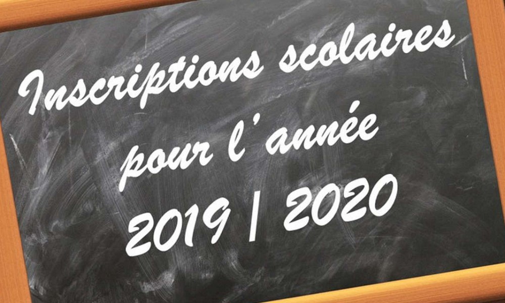 Inscription scolaire rentrée 2019-2020