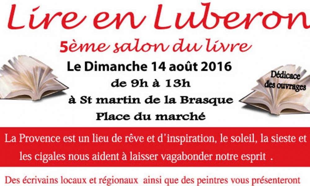 Lire en Luberon le dimanche 14 août à Saint Martin de la Brasque